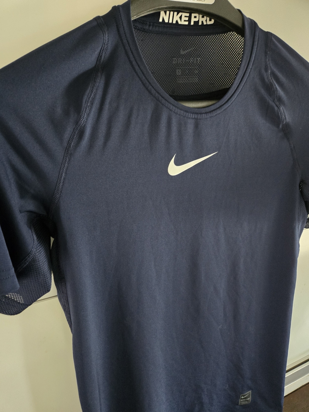 Nike Pro Men’s Navy Dri-FIT Short Sleeve Training Shirt